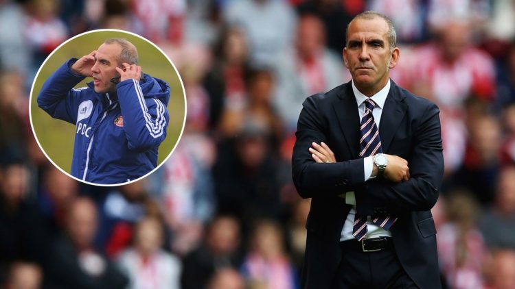Paolo Di Canio, manager of Sunderland looks on during the Barclays Premier League match between Sunderland and Fulham. Sunderland manager Paolo di ...