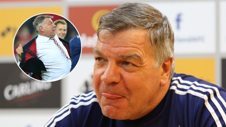 Sunderland manager Sam Allardyce conducts his weekly press conference at the Academy of Light. Sam Allardyce, manager of Sunderland celebrates stay...