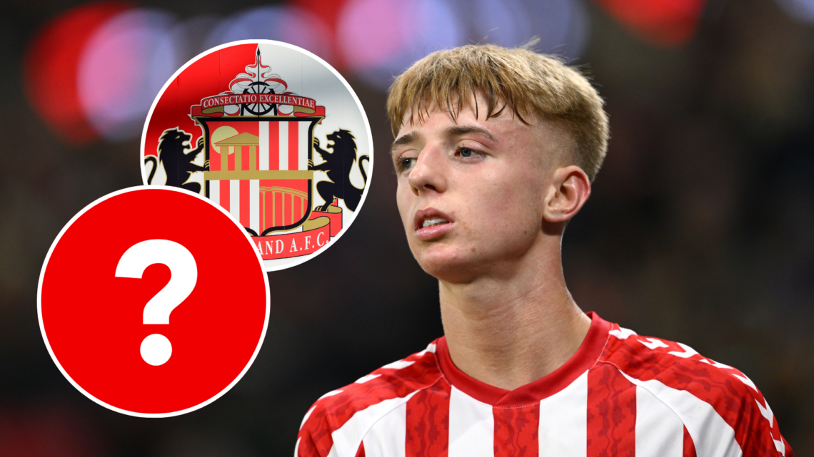 Tommy Watson. Inset, Sunderland badge and a question mark graphic.